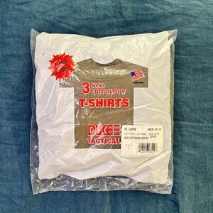 NWT Duke Tactical T-Shirts 3-Pack - Olive Size XXL - 50/50 CottonPoly Blend